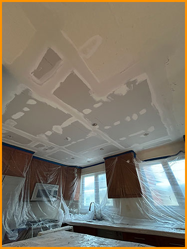 Water damage leave ugly marks on your ceiling?  Call Patchmasters for all your Calgary and surrounding area drywall repair requirements.